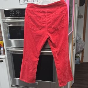 Free People  Vibrant Red Casual Pants